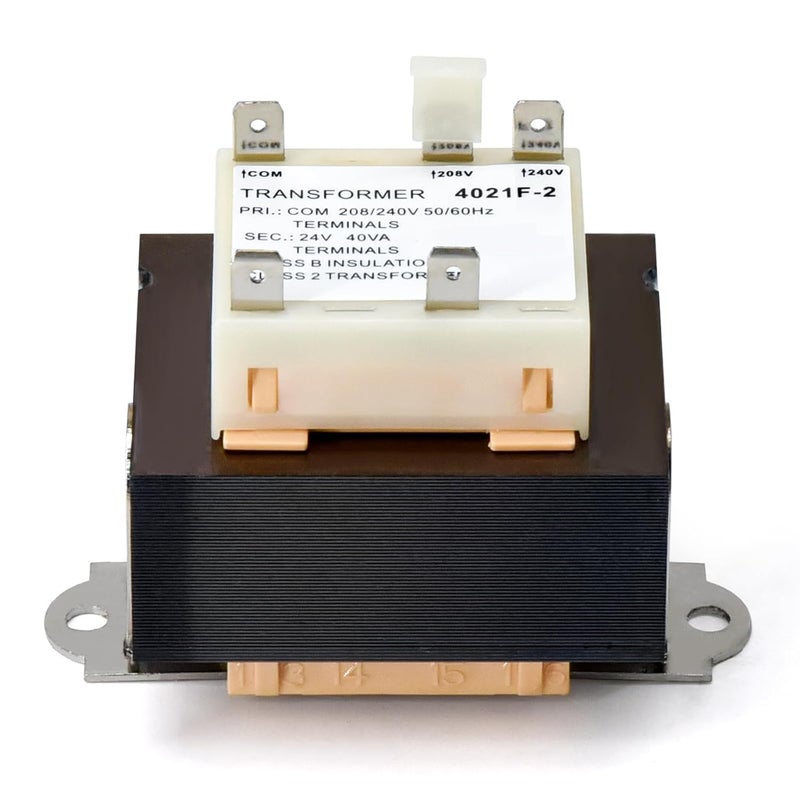 Criditpid Air Conditioner HVAC Furnace Transformer Replacement for Luxaire York Coleman S1-02518452700, Tyco Electronics 4000-09E07AE15, 40VA 208/240V to 24V Transformer with Terminals - Image 2